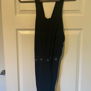Sandro Black Sleeveless Jumpsuit